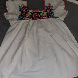 Mexican style white shirt